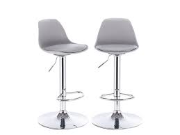 Kayelles Sig Lot De 2 Tabourets De Bar Design Gris Clair 016 Sig Gris Vente De Chaise De Cuisine Conforam Tabouret De Bar Design Tabouret De Bar Tabouret