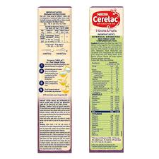 Buy Nestle Cerelac Baby Cereal with Milk, 5 Grains & Fruits ? From 18 to 24  Months Online at Best Price | Distacart