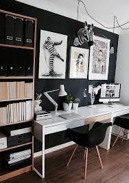 Black And White Home Office Home Office Ideas Home Office Design Chic Home Office Home Room Design Home Office Decor Home Office Setup See more ideas about office wall decor, decor, office walls. office ideas