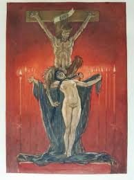 Le Calvaire - Original Etching and Heliogravure by Félicien Rops - 1882  1882 for sale at Pamono