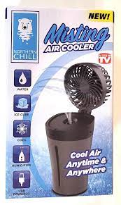 Northern Chill Rechargeable Misting Air Cooler Fan Gray | eBay