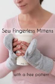 Quick and easy baby mittens. Sew Fingerless Fleece Mittens Melly Sews