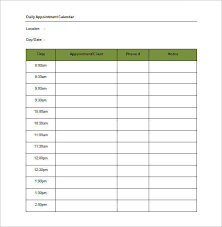 Free printable appointment book ozilmanoof lovely free printable. Free 11 Appointment Schedule Samples And Templates In Pdf Ms Word Excel