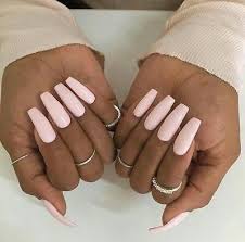 Hand Painted Light Pink Press On Nails Fake False Nails Acrylic Gel Nails Pink Acrylic Nails Baby Pink Nails Light Pink Nails