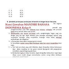 Soal dan kunci jawaban pat bahasa indonesia smp kelas 8 kurikulum bantu ya b jawa kelas 7 kurikulum 2013 hal 124. Buku Mandiri Erlangga Bahasa Indonesia Kelas 9 Smp Kunci Jawaban Shopee Indonesia