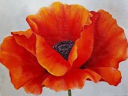 Beginner Easy Black And Red Paintings Red Poppy Acrylic Painting Tutorial By Angelafineart On Youtube Beginner Blending Lesson Free Georgi Poppy Painting Acrylic Painting Flowers Flower Painting