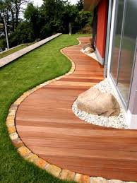 Holzterrasse Geschwungen Mehr Garten Terrasse Haus Und Garten Vorgarten Ideen