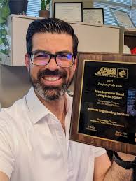 Celebrating my first project award! The Meadowview Complete Streets…