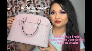 Only at katespade.com and kate spade new york specialty shops in the u.s. Katespade Unboxing Louise Medium Dome Satchel Youtube
