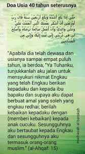 Usia 40 Dan Hikmah Motivasi Doa Kutipan Agama