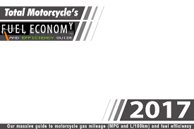 2017 Motorcycle Model Fuel Economy Guide In Mpg And L 100km