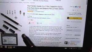 I was lucky enough to test out the brand new stylus by the friendly swede, it's a first class product. The Friendly Swede 3 In 1 Pen Capacitive Stylus Youtube