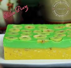 It is typically consumed as a snack in the morning and afternoon. Resepi Talam Pisang