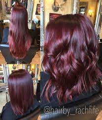 Bright Red Violet Mermaid Hair Long Bob Haircut Hair By Rachel Fife Sara Fraraccio Salon In Akron Potongan Rambut Bob Panjang Rambut Auburn Rambut Panjang