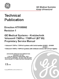 At the end of the training, you will get a certificate of completion. Voluson Gev730p Pv Prp Kti105992 1 00 Pdf