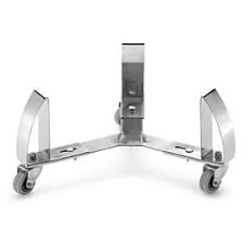 50001 42835 Fahrgestell Edelstahl Rund O Verstellbar Von 34 43 5 Cm Hohe 7 Cm 3 Kunststoffrollen Max Belstg 50 Kg Gewicht 3 6 Kg Accessories