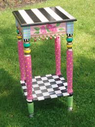 Whimsical Painted Furniture Whimsical Painted Table Etsy Whimsical Painted Furniture Whimsical Furniture Painted Furniture