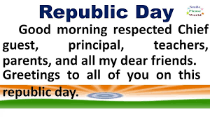 26 January Republic Day Speech In English 2022 Long Short And Image End your speech with a positive note and thank the audience. recent infos