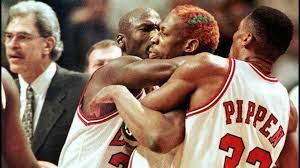 Dennis rodman blasts lebron james for not being as tough as. Scottie Pippen Michael Jordan Denis Rodman 1024x576 Wallpaper Teahub Io