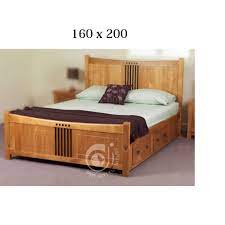 Tempat tidur minimalis menjadi model favorit dan selaras. Tempat Tidur Minimalis Jati Jepara Custom Bali 160 Shopee Indonesia