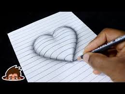 Find and save images from the desene in creion collection by andra d. How To Draw 3d Embossed Heart On Paper Corazon En Relieve Art For Kids Youtube Art Drawings For Kids 3d Drawings 3d Art Drawing