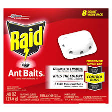 These insects pick the dust particles from the powder formulation. Raid Ant Baits 8 Count 619864 The Home Depot