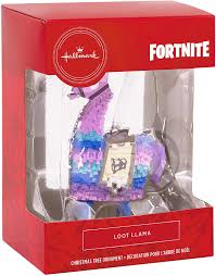 For years, they've depicted cheery, festive holiday scenes along with a bunch of star trek stuff. Amazon Com Hallmark Christmas Ornament Fortnite Loot Llama Home Kitchen
