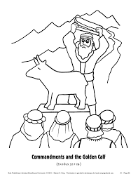 This golden calf coloring page is a fun and exciting way to teach kids about the dangers of idolatry, and why we must solely worship god, who is the one and true god. Aaron And The Golden Calf Coloring Pages