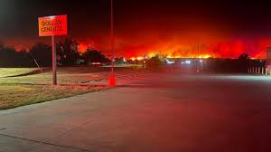 Evacuations ordered as wind-whipped Ross Fire in Texas explodes to 50,000 acres in just hours