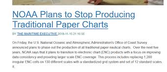 Noaa To End Paper Chart Production Sailing Anarchy