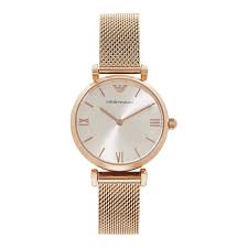 Fine materials and design for this women's rose gold plated analogue watch with rhinestones by emporio armani women. Armani Ar1956 Ladies Emporio Armani Watch