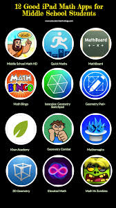 12 Good Ipad Math Apps For Middle School Students Math Apps Math Apps Middle School Homeschool Apps