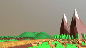 Camp Scenario By Aladofs 3d Model Scenarios Camping