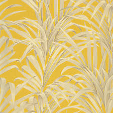 Le papier peint à fleurs est un excellent moyen de décorer une pièce avec charme et élégance. Papier Peint Bleu Canard Et Jaune Moutarde Papier Peint Collection