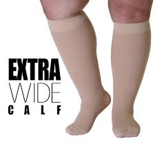 6xl Opaque Mojo Compression Plus Size Compression Socks Xxl Wide Calf Ankle Bariatric Medical Support Hose Closed Toe 20 30mmhg Size