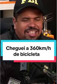 Mike e sua bicicleta chegando a 360km/h