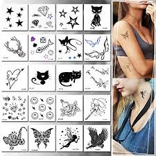 Tattoos for back, neck, arms, legs, feet, shoulders, and every other body part. Temporary Tattoos For Girls 20pcs Stickers Tattoos Flower Tattoos Fake Tattoos Rose Animals Flowers And Butterfly Easy To Apply And Long Lasting For Women Men Girls And Boys Buy Online In Isle