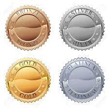Check spelling or type a new query. A Medals Icon Set With Platinum Gold Silver And Bronze Badges Royalty Free Cliparts Vectors And Stock Illustration Image 106170654
