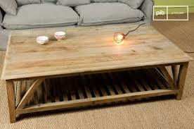 Grande table basse, elle sert aussi bien en banc de jardin et se coordonne avec toute la collection luxembourg de fermob. Table Basse Cadynam Grande Taille Et Cachet Du Bois Pib