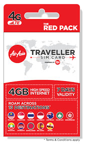 Tune talk sdn bhd, dba tune talk, is a mobile virtual network operator (mvno) riding on the network of celcom (malaysia) berhad. Tune Talk Airasia Traveller Sim L Travel Hard Roam Harder