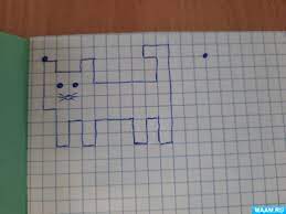 Графический диктант кот
