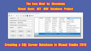 Visual Basic Net The Easy Way How To Connect To A Sql Server Database File Mdf