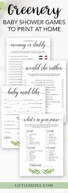 Leafy Baby Shower Games Bundle Printable Baby Shower Games For Large Groups Funny Baby Shower Games Baby Shower Game Gifts