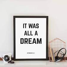 Blank Posters Biggie Smalls Poster It Was All A Dream
