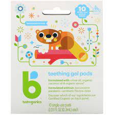 It contains only natural ingredients of only clove oil, stevia and coconut oil. Babyganics Teething Gel Pods 10 Single Use Pods 0 01 Fl Oz 0 3 Ml Each Iherb