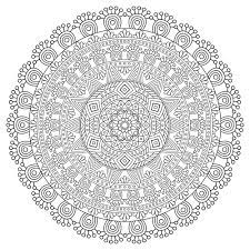 This mandala coloring page is really very difficult ! Mandala With Multiple Levels Very Difficult Mandalas For Adults 100 Mandalas Zen Anti Stress