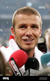 David beckham real madrid football hi-res stock photography and images