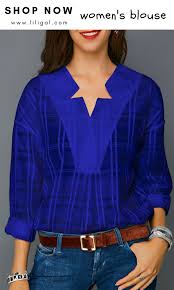 32 flavors royal blue sequin striped short sleeve v neck tee shirt women's smalltop rated seller. Royal Blue Curved Hem Long Sleeve Blouse Liligal Explore Pinterest Liligal Blouse Explore Pinter Women Shirts Blouse Ladies Tops Fashion Royal Blue Blouse
