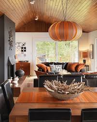 Attractive Interior Designs Inspired By Halloween Living Room Orange House Design Home Interior Design
