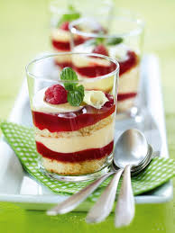 Zitronencreme Mit Himbeer Biskuit Rezept Einfacher Nachtisch Rezepte Dessert